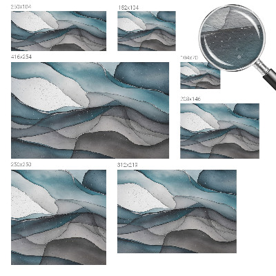 Non-woven wall mural Colorful waves