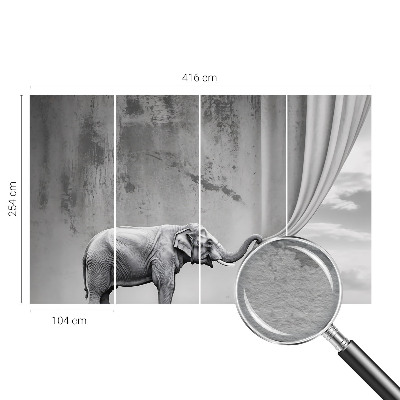 Photo wallpaper Surrealist elephant