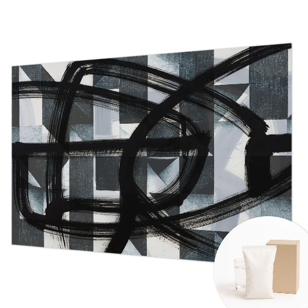 Wall mural for living room Expressive geometry