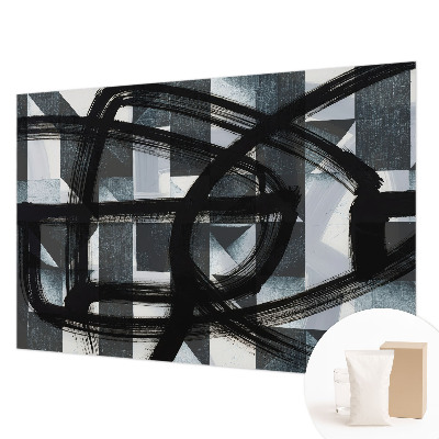 Wall mural for living room Expressive geometry