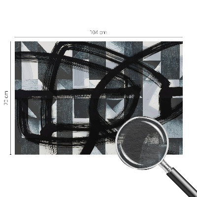 Wall mural for living room Expressive geometry