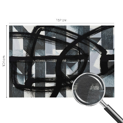Wall mural for living room Expressive geometry