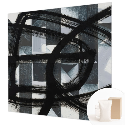 Wall mural for living room Expressive geometry