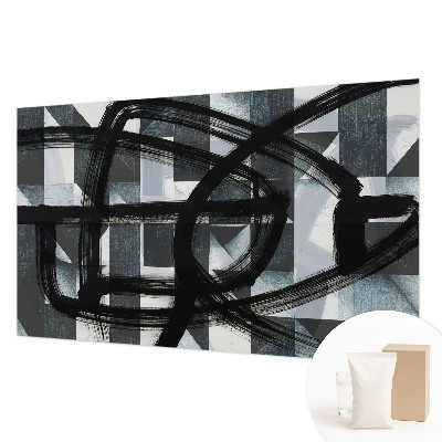 Wall mural for living room Expressive geometry