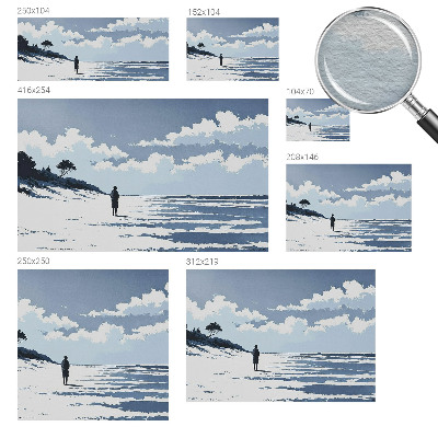 Large wall mural Beach silence