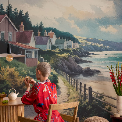Large wall mural wallpaper Cliff houses