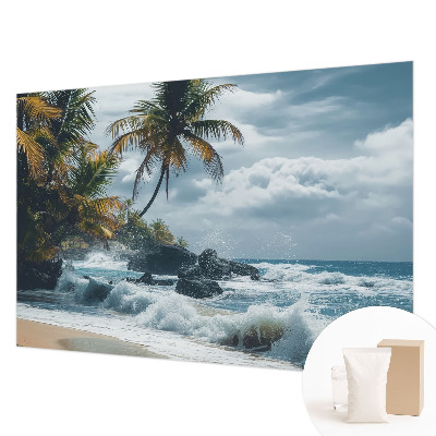Custom size wall mural Exotic beach
