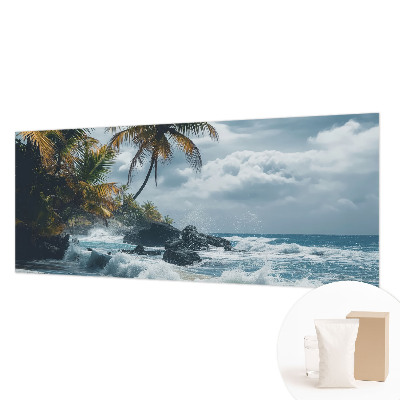 Custom size wall mural Exotic beach