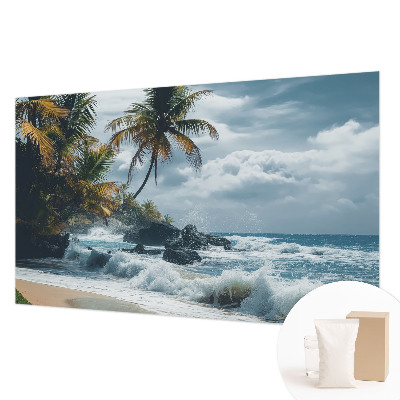 Custom size wall mural Exotic beach