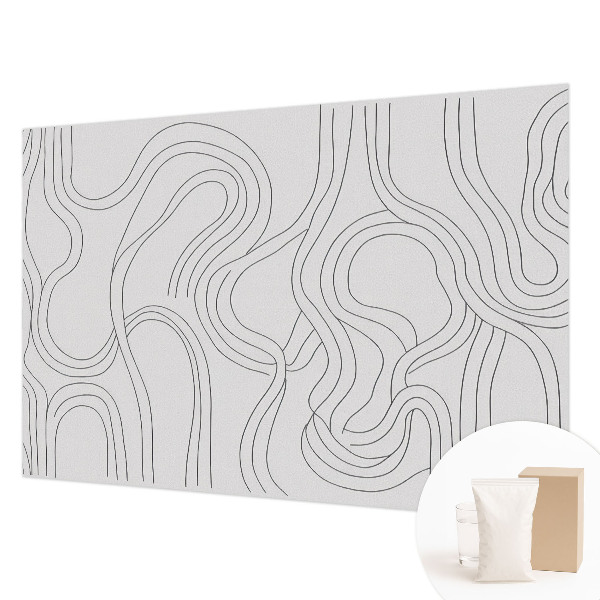 Modern wall mural Organic lines