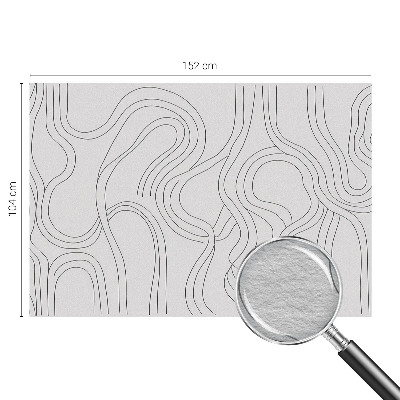 Modern wall mural Organic lines
