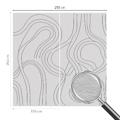 Modern wall mural Organic lines