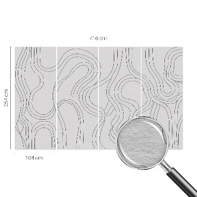 Modern wall mural Organic lines