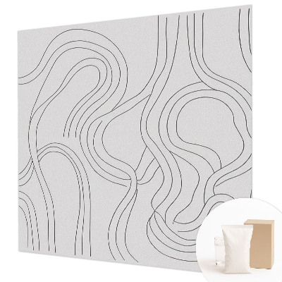 Modern wall mural Organic lines