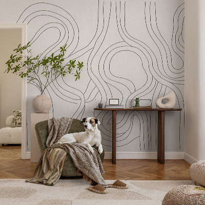 Modern wall mural Organic lines