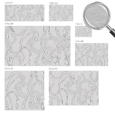 Modern wall mural Organic lines