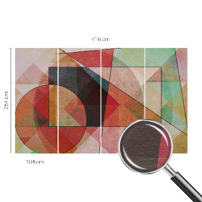 Modern wall mural for bedroom Geometric abstraction