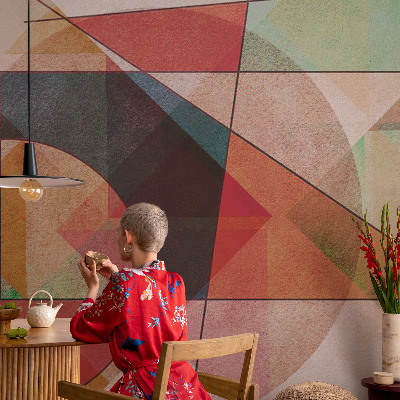 Modern wall mural for bedroom Geometric abstraction