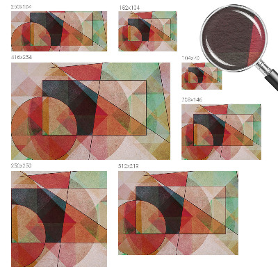 Modern wall mural for bedroom Geometric abstraction