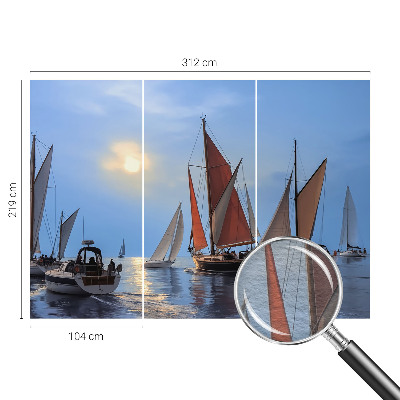 Modern wall mural for living room Sailing adventure