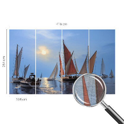Modern wall mural for living room Sailing adventure