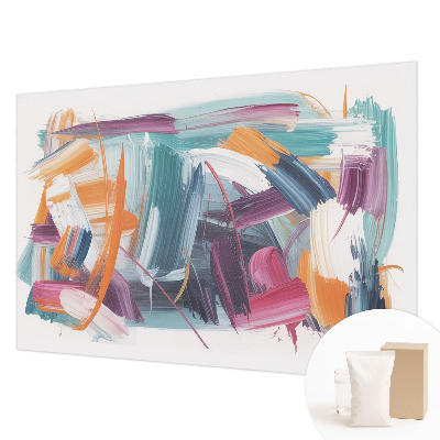 Non-woven photo wallpaper Energetic strokes