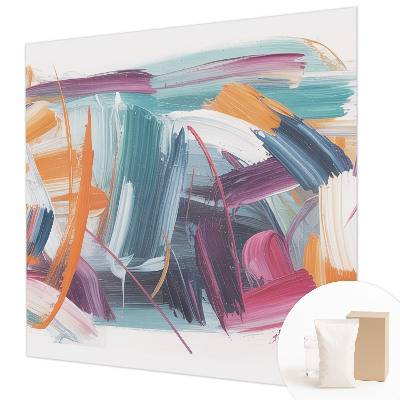 Non-woven photo wallpaper Energetic strokes