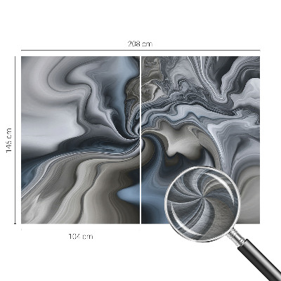 Decorative wall mural for living room Swirling clouds