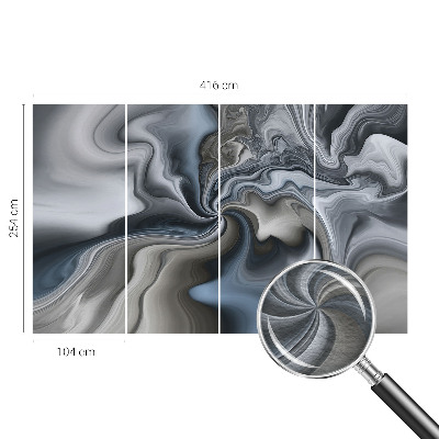 Decorative wall mural for living room Swirling clouds