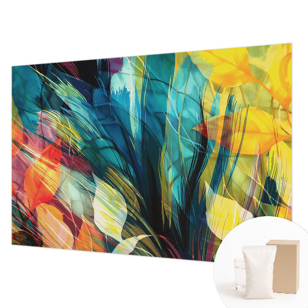 Photo wall mural Abstract leaves