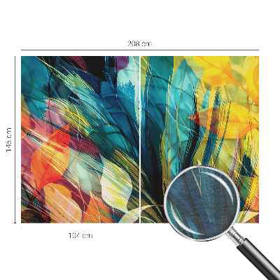 Photo wall mural Abstract leaves