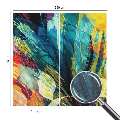 Photo wall mural Abstract leaves