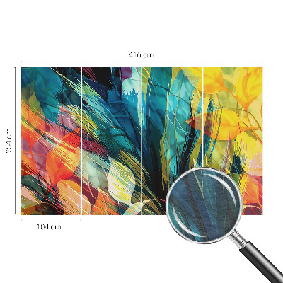 Photo wall mural Abstract leaves