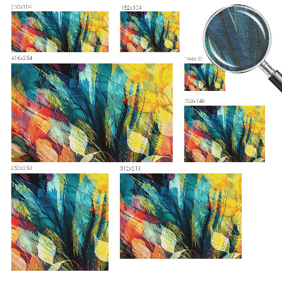 Photo wall mural Abstract leaves