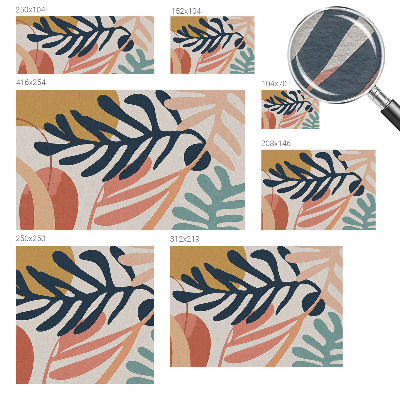 Photo wallpaper Leafy patterns