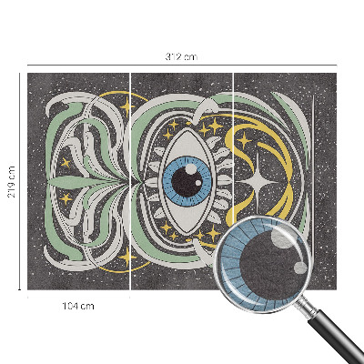 Wallpaper mural for living room Symmetrical eye