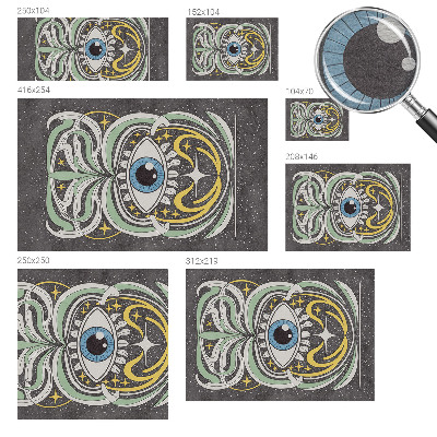 Wallpaper mural for living room Symmetrical eye