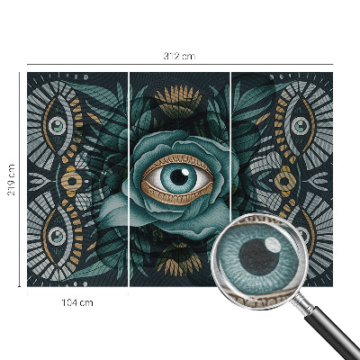 Bedroom wall mural wallpaper Flower eye