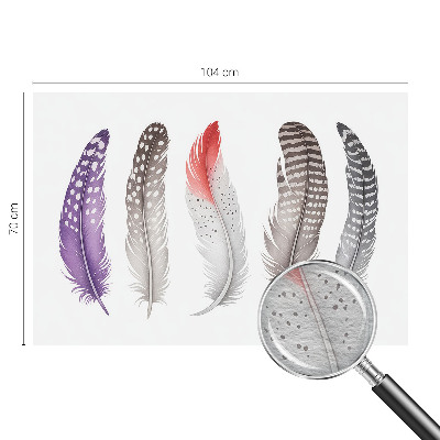 Large wallpaper mural Patterned feathers