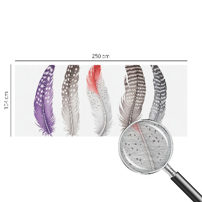 Large wallpaper mural Patterned feathers