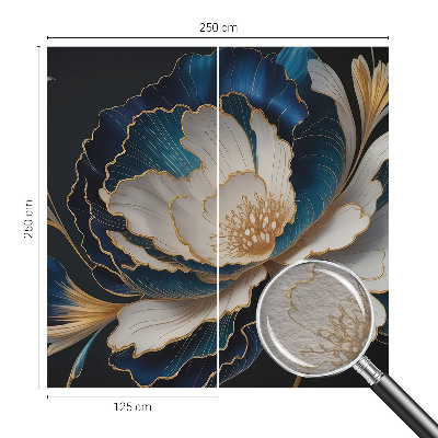 Modern wall mural for living room Floral pattern