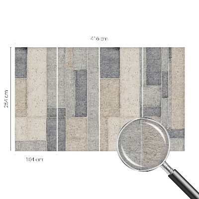 High quality wall mural wallpaper Geometric mosaic