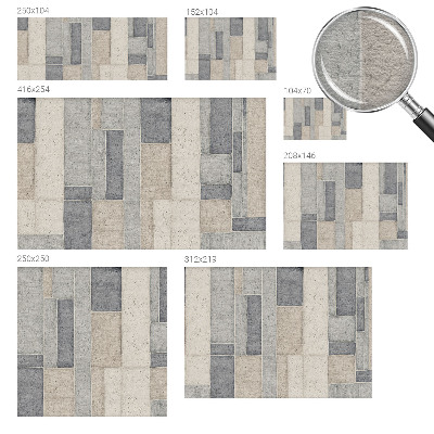 High quality wall mural wallpaper Geometric mosaic