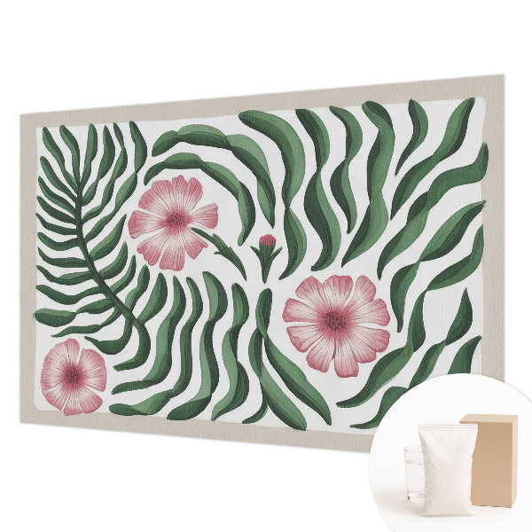 Premium photo wallpaper Flowers leaves