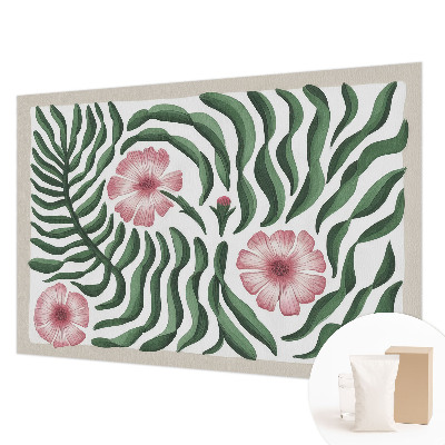Premium photo wallpaper Flowers leaves