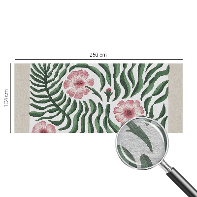 Premium photo wallpaper Flowers leaves