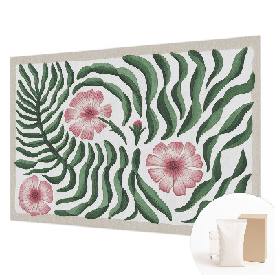 Premium photo wallpaper Flowers leaves