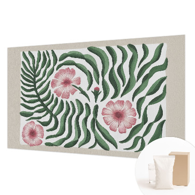 Premium photo wallpaper Flowers leaves