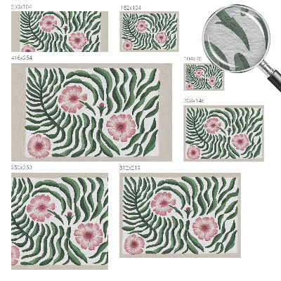 Premium photo wallpaper Flowers leaves