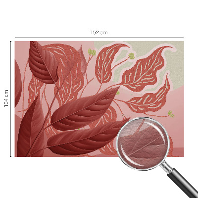 Non-woven wall mural Organic leaves